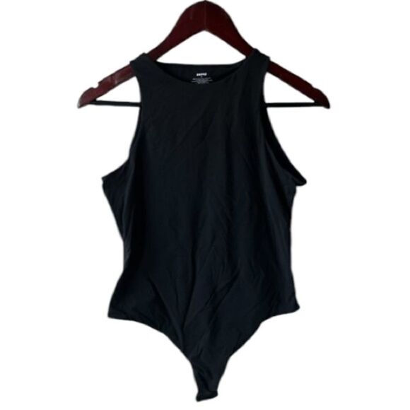 Skims NWT Fits Everybody High Neck Bodysuit in Onyx Size Small - Picture 5 of 7